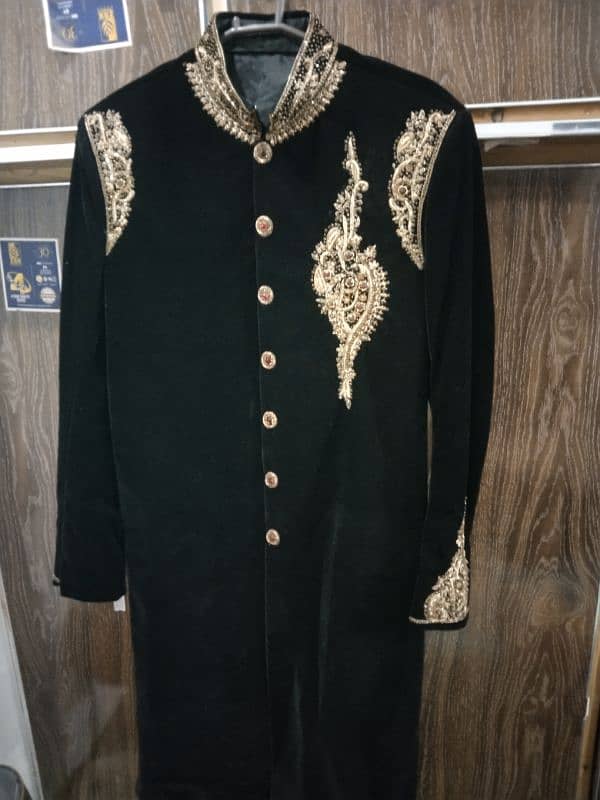 Black Velvet shirwani 2