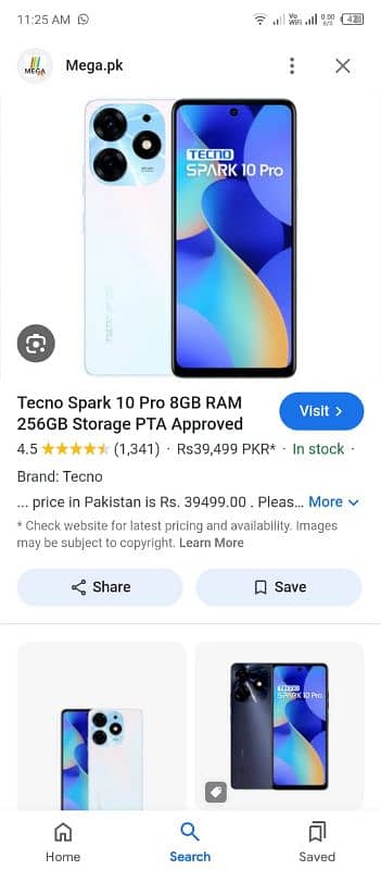 Tecno spark 10 pro 8/256 PTA 6