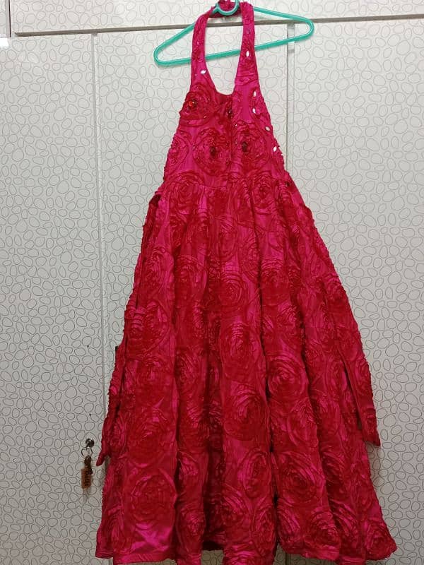 shocking pink long maxi 1