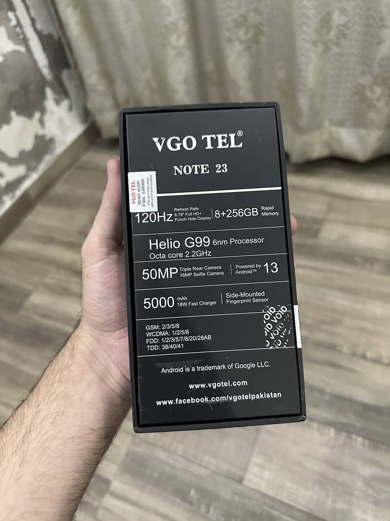 Vgo Tel Note 23 8gb 256gb 8