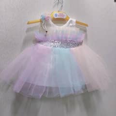 baby girl net frock and trouser