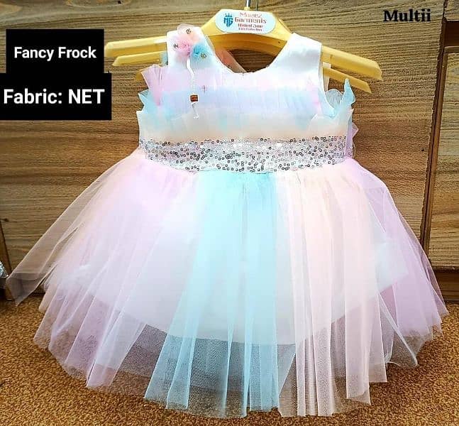 baby girl net frock and trouser 4