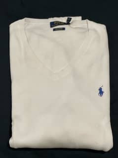 Ralph Lauren sweater 100% original Brand new US import. White Large