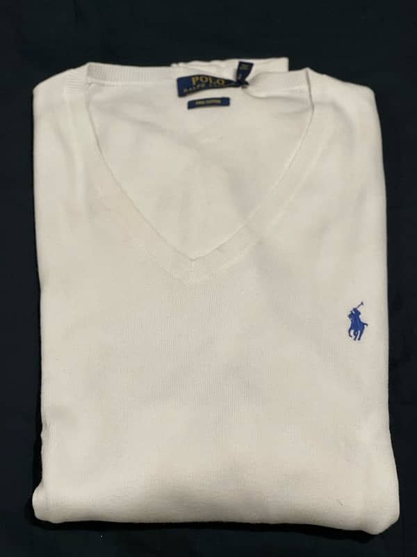 Ralph Lauren sweater 100% original Brand new US import. White Large 0