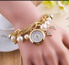 pearl bracelet watch for gilrs