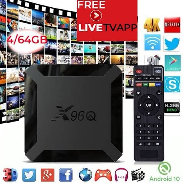 X96Q Andriod Tv Box 4k supported 2/16 Orignal 2