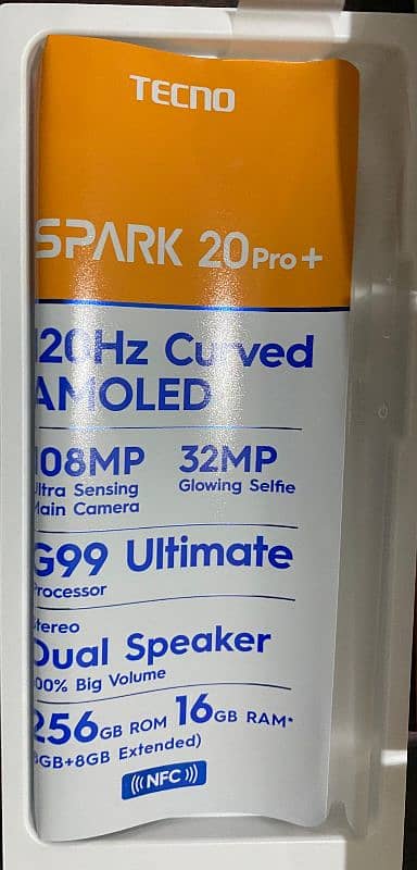 Spark 20 pro plus 8+8GB 256GB (Temporal Orbit) 8