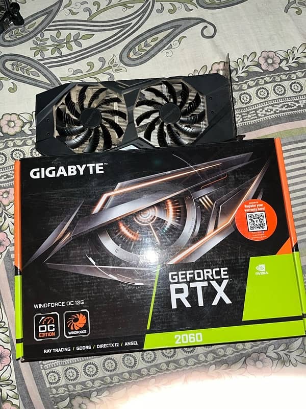 Gigabyte 2060 12gb oc edition Graphic card with box 1