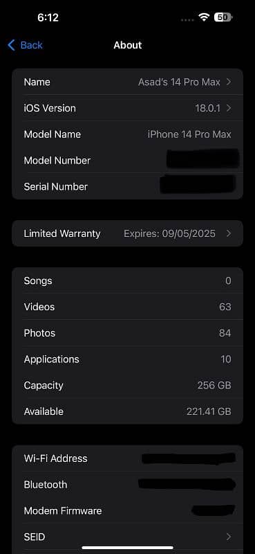 I Phone 14 Pro Max 256 Gb [JV] 5