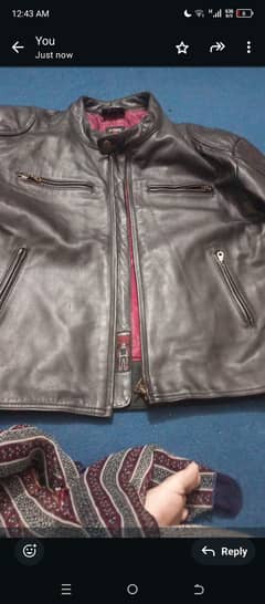 Leather jacket 100℅ leather