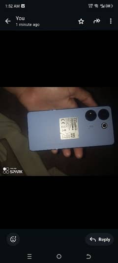 tecno camon 20 4 mahina or warrenty ma ha ya number ak or 03172368033 0