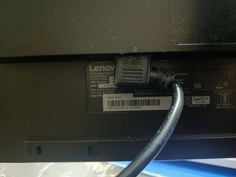 Lenovo ThinkVision P24q-23.8inch | Gaming Monitor | Bazelless (Used) 1