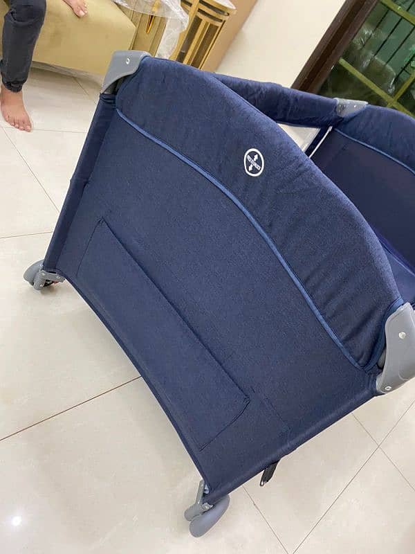 Baby cot for sell in dark blue colour 2