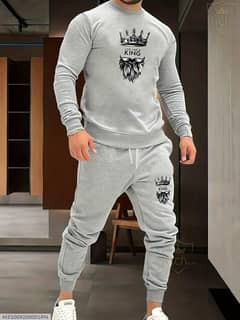 *Product Name*: 2 Pcs Men's Fleece Graphic Sweatshirt Track Suit 0