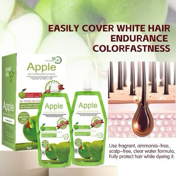 Apple Hair Dye/color (Amonia Free) 3