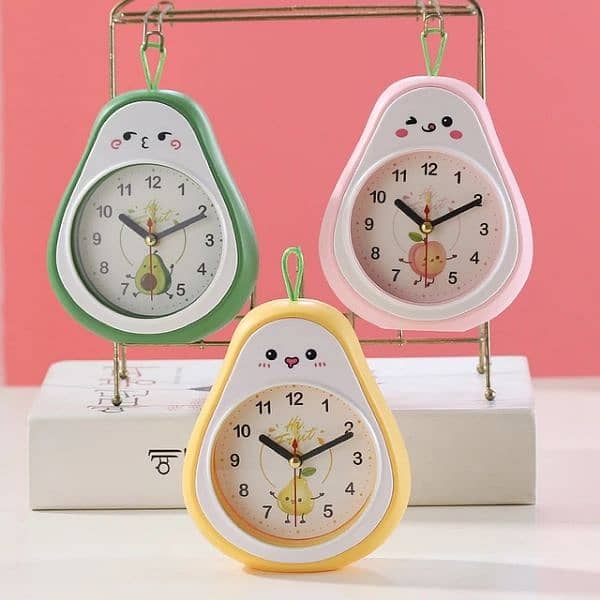 Cute Avocado Fruit Clocks for Kids’ Rooms for sale 0