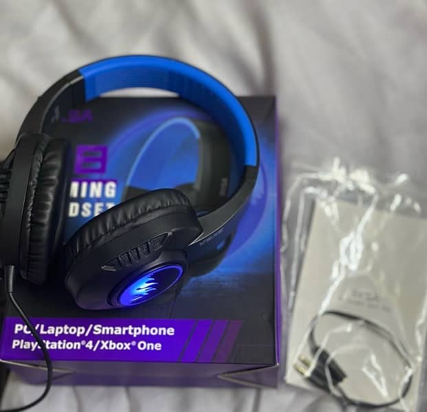 Eksa T8 Stereo Gaming headet for Pc, Mobile, Laptop, PS4, / PS5 1