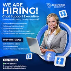 Chat Support Executive (Sales and Marketing Through Facebook Campaign)