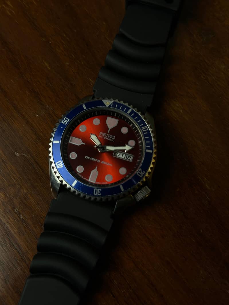 Original Seiko Automatic Diver Watch | Premium Pepsi watch | Customize 1