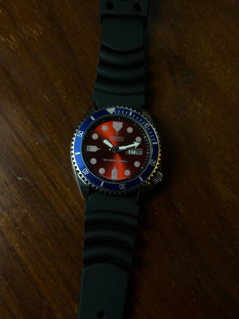 Original Seiko Automatic Diver Watch | Premium Pepsi watch | Customize 3