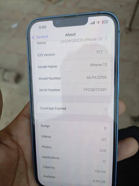 iPhone 13 PTA Approved With Box 128gb STORAGE 7