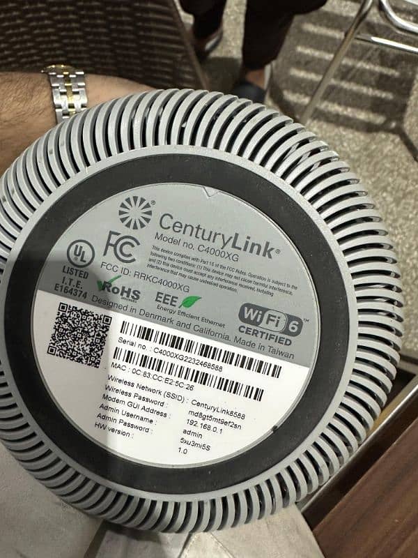 CenturyLink C4000XG WiFi 6 Technology Router Cover up to 1 Canal Home 4