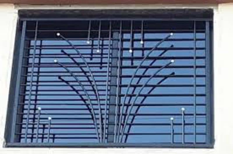 Safety Grills,Main Gates,Glass & steel Railings,Aluminum windows Fiber 5