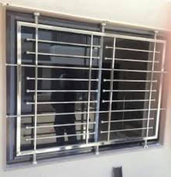 Safety Grills,Main Gates,Glass & steel Railings,Aluminum windows Fiber 17