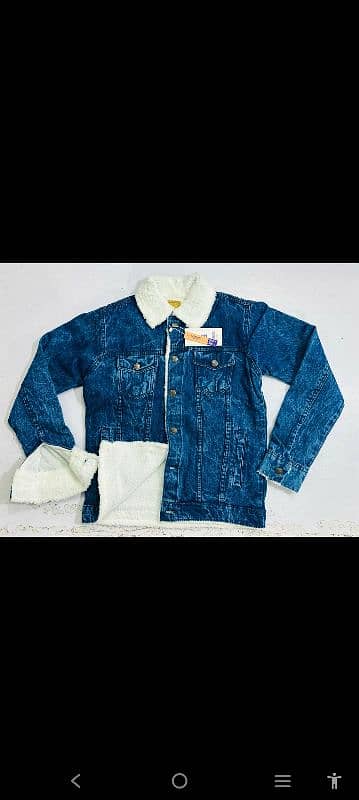 mens denim jacket with fur 0