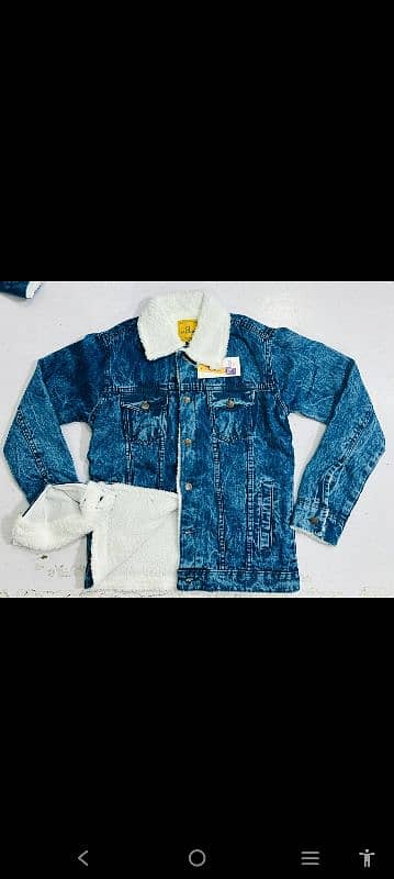 mens denim jacket with fur 1