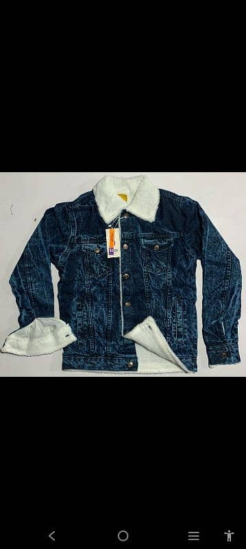 mens denim jacket with fur 2