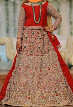 urgent sale beautiful fully embellished heavy bridal lehnga