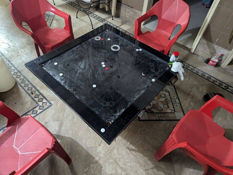 Carrom board of uv sheet (48×48) black 1