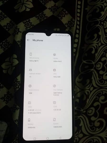 Infinix Note 12 128Gb+6Gb+5Gb with Original Box Charger 0321-4700039 3