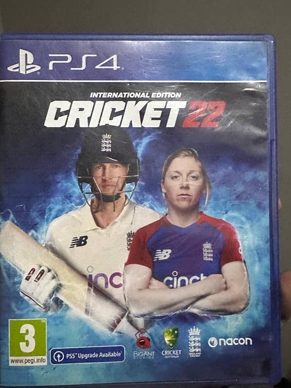 Cricket 22 PS4 for sale slightly negotiable 2