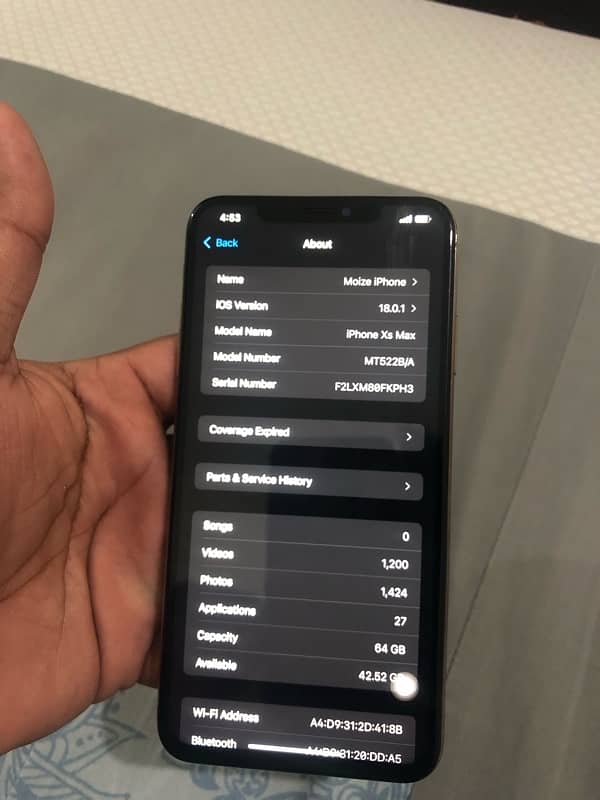 IPhone XS Max PTA approved 5