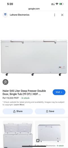 haier deep freezer