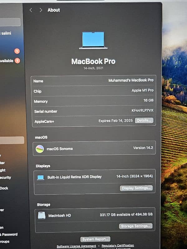 MacBook M1 PRO 4