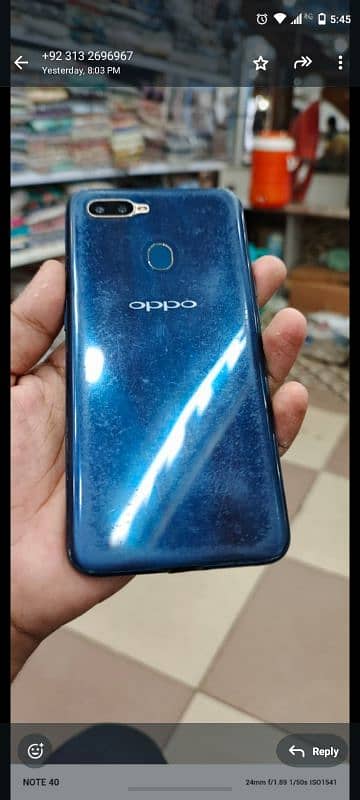 oppo a5s 4/64 dual sim condition 10/7 with box and chrger 1