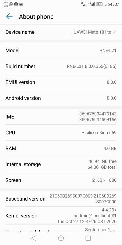 HUAWEI MATE 10LITE EXCHANGE POSSIBLE 2