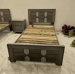 single bed, double bed, dressing table, wardrobe, poshish bed