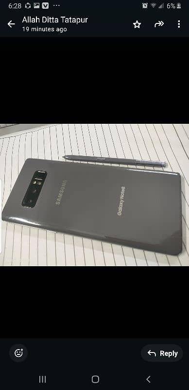 sumsang Galaxy Note 8 . . . . . . . what's app 03044389721 2