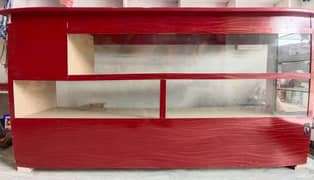 furniture counter red sheet