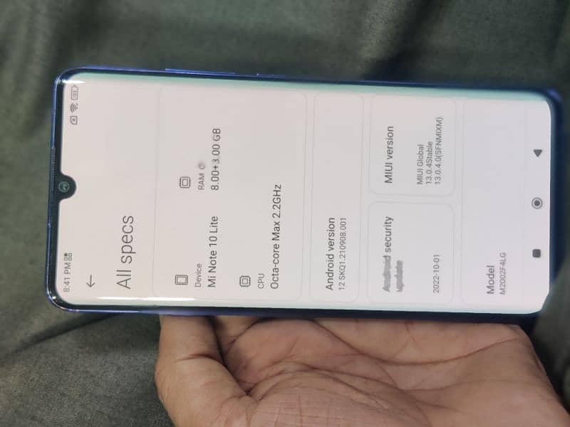 Mi note 10 lite. 11gb. 128 gb. with All accessries 1