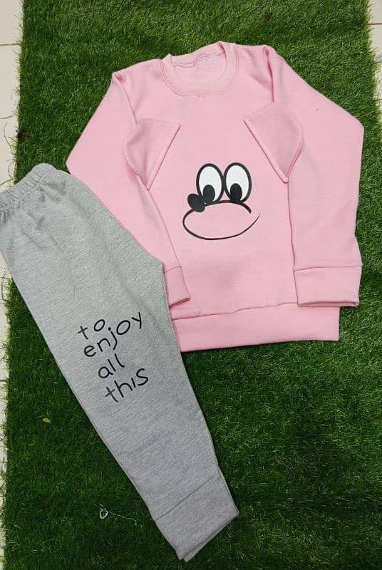 Fleece Printed Tracksuit for kids 1