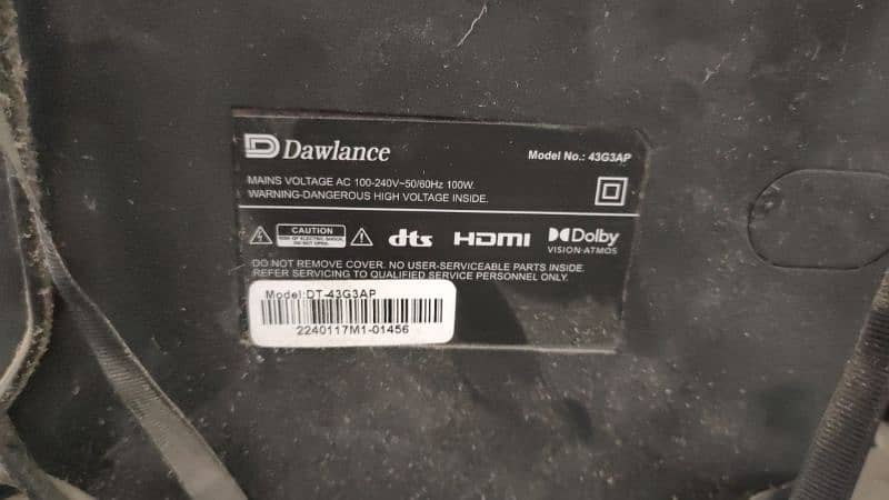 Dawlance 4K UHD Smart TV 43" 4