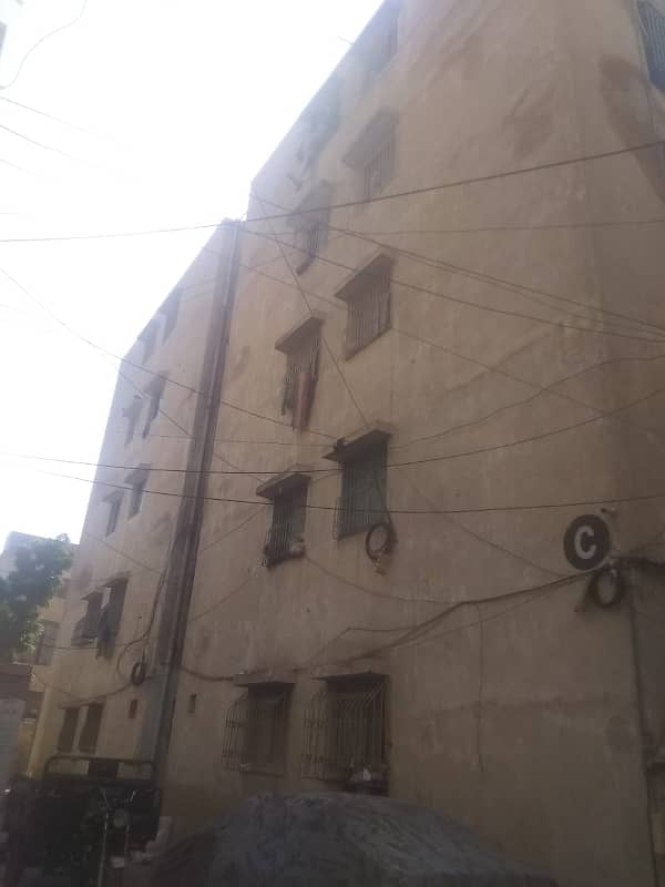 1 BED + 1 LOUNCH FLAT FOR SALE IN GHANI SQUARE APARTMENT SECTOR 5-M NORTH KARACHI 5