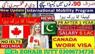 Job in Canada/ Done Base 2 year Work permit / No advance