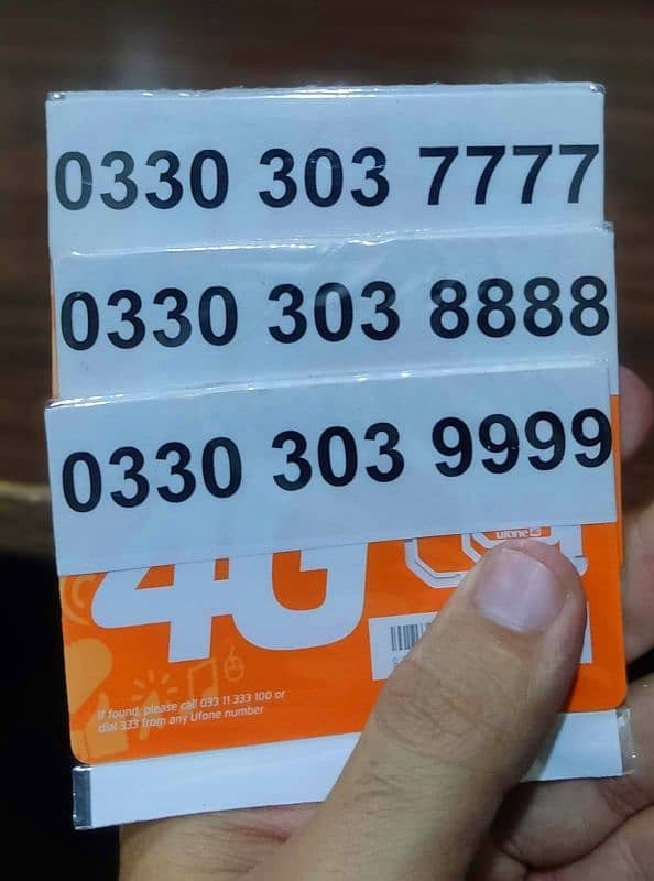 Ufone Golden Numbers 0