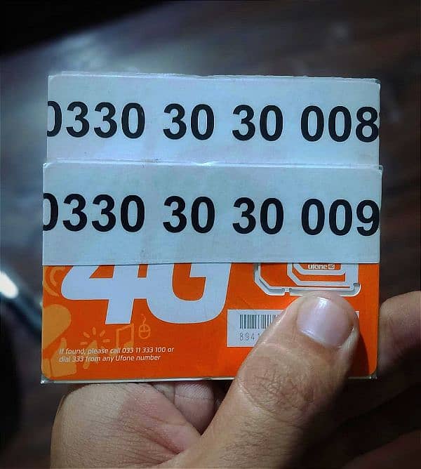 Ufone Golden Numbers 1